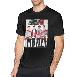 เสื้อยืดคอกลมNbf3f23r97r เสื้อยืดผ้าฝ้าย พิมพ์ลายอัลบั้ม 5 Seconds Of 5sos โอเวอร์ไซซ์ ER66WR28961 SD23WQ29149 สําหรับผู