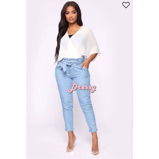 Novo Always a Classic Tie Waist Pant Denim