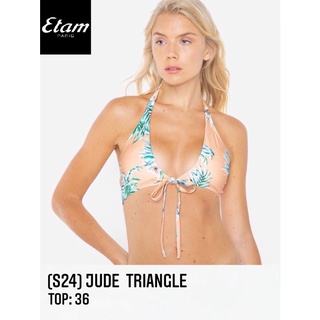 Etam top bikini (เฉพาะเสื้อ) ชุดว่ายน้ำ บิกินี่ แบรนด์เอแตม (S24) swimming wear แบรนด์เนม Brandname ของแท้