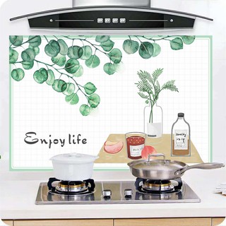 🌻สติ๊กเกอร์ฟอยล์กันน้ำมันกระเด็นใช้สำหรับติดผนังห้องครัว (90×60)Waterproof Wall Sticker สติ๊กเกอร์ฟอร์ยอลูมิเน