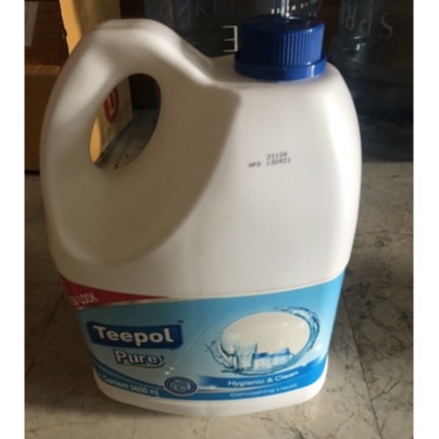 ราคาพิเศษ!! ทีโพล์ เพียว ผลิตภัณฑ์เพื่อความสะอาด 3.8 ลิตร Teepol Pure Washing Liquid 3.8L