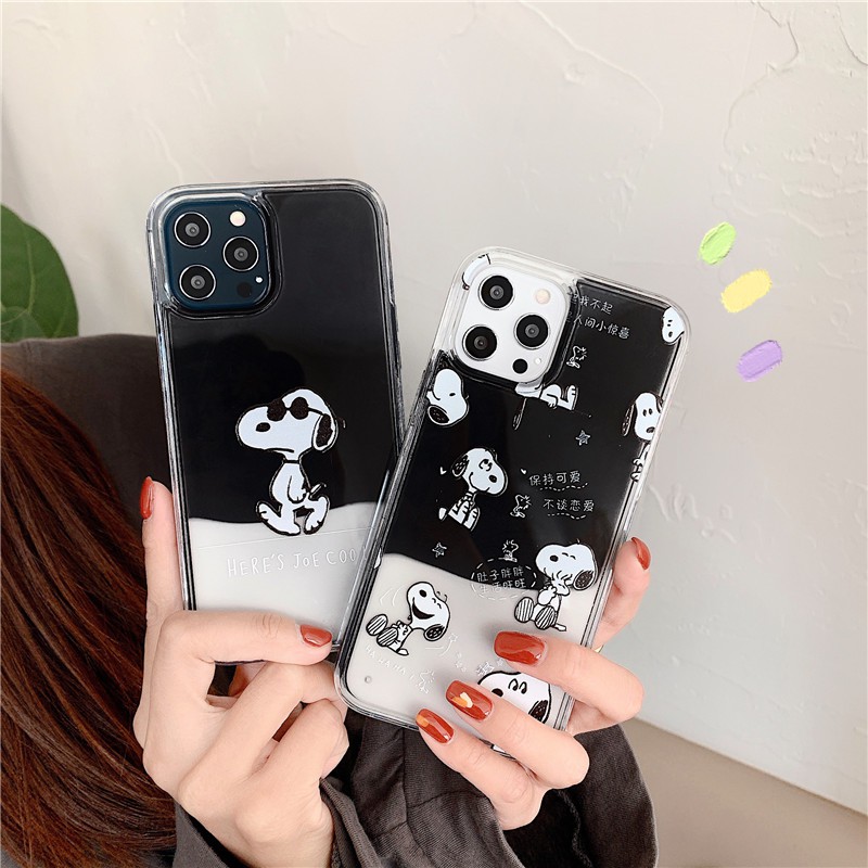 เคสโทรศัพท์ ลายการ์ตูนสนูปปี้ สำหรับ Iphone 11 12 Mini X Xr Xs Max 6 6 S 7 8 Plus 12 Pro