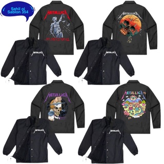 เสื้อแจ็กเก็ตโลหะ Metallica BAND WINDBREAKER สําหรับผู้ชาย และผู้หญิง