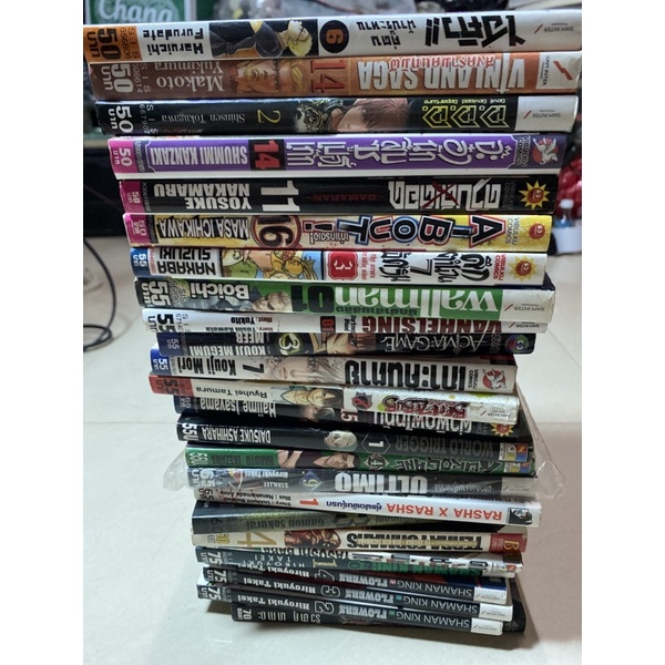 หนังสือการ์ตูน-ผู้กล้าแห่งอัสลัน,Vinlandsaga,คู่ตบฟัาประทาน,Beezebusเด็กพันธุ์,ULTIMO,shaman king fl