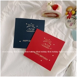 พร้อมส่ง🎁🎁การ์ดอวยพรวันเกิดแบบสามมิติรูปเค้กก้อนใหญ่โตๆ ใช้สำหรับอวยพรวันเกิด