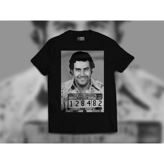 เสื้อเชิ้ตกราฟิกปาโบล เอสโกบาร์ คุณภาพสูง ซัมเมอร์ เชิร์ตคอตตันยูนิส xFashion )UC
