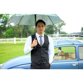 เสื้อกั๊กผู้ชายสีดำ /สีเทา/สีครีม/เข้มสีฟ้า ทรงเข้ารูปมีสายปรับระดับ เนื้อผ้าดี นิ่มใส่สบายคัทติ้งสวย สินค้าพร้อมส่ง
