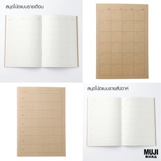 [MUJI💯] สมุด Monthly plan, weekly plan ขนาดA5 📎32หน้า