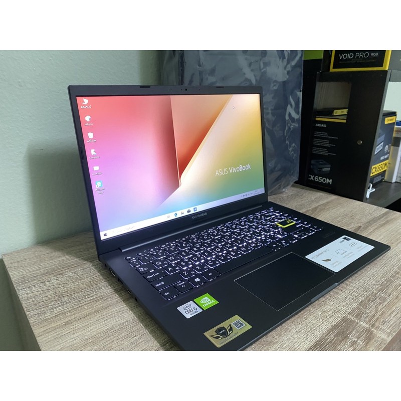 NOTEBOOK (โน้ตบุ๊ค) ASUS i5 Gen 10  (INDIE BLACK) สภาพมือ 1 Windows 10 และ OFFICE HOME & STUDENT 201