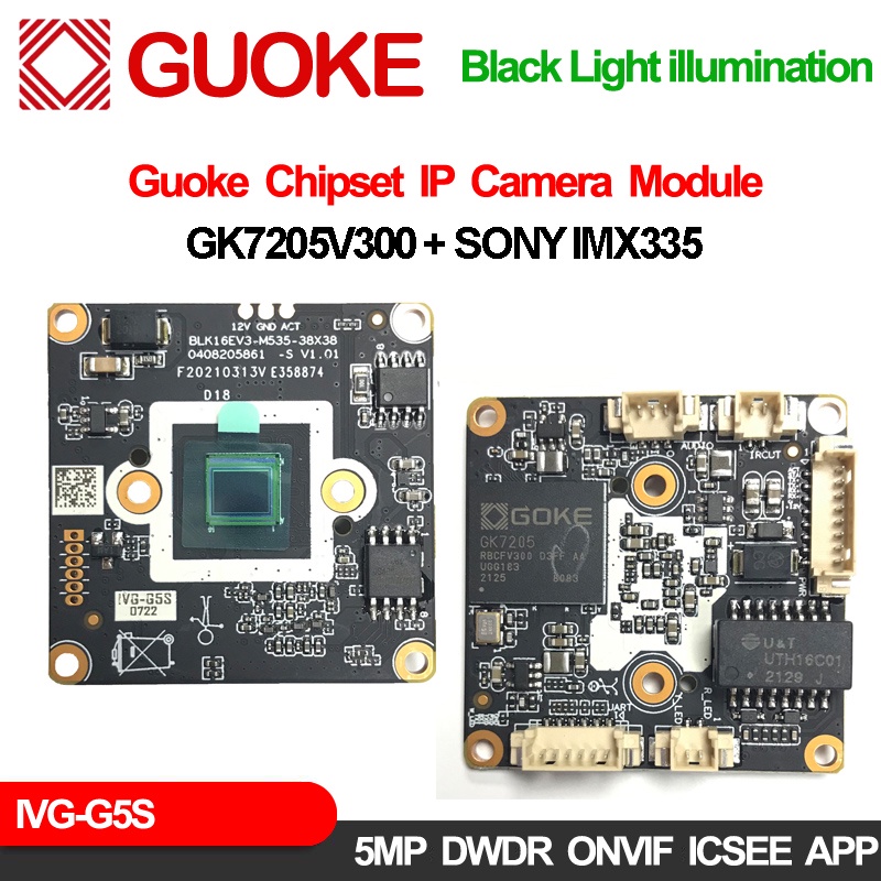 5Mp Digital Cam Board Sony Imx335 Goke Gk7205V300 Webcam Black Light ...