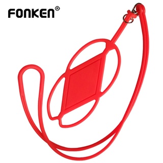 Fonken สายคล้องคอซิลิโคน สําหรับโทรศัพท์มือถือ