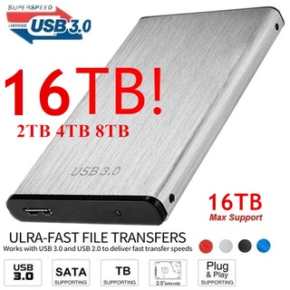 ฮาร์ดดิสก์ภายนอก HDD SATA ความเร็วสูง 2.5 นิ้ว 2TB 4TB 8TB 16TB USB 3.0 SATA แบบพกพา