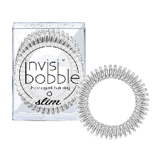 invisibobble ยางรัดผม รุ่น slim สี Chrome Sweet Chrome (1 กล่องบรรจุ 3 เส้น)