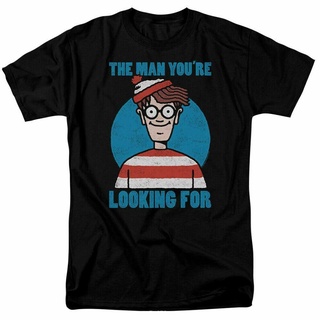 เสื้อยืด คอกลม พิมพ์ลายการ์ตูน Waldo Looking For Me