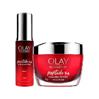 [แพ็คคู่] OLAY Regenerist Collagen-Peptide 24 Moisturizer ครีมและเซรั่มคอลลาเจนเปปไทด์