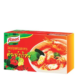 🔥แนะนำ!! คนอร์ ซุปก้อนต้มยำ 24 กรัม x 24 ก้อน Knorr Tom Yum Soup Cube 24 g x 24