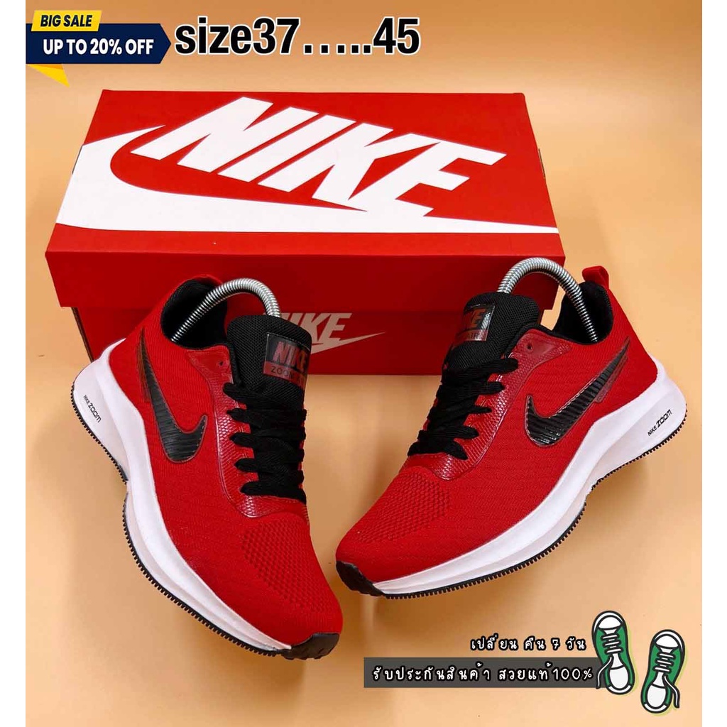 🚛รองเท้ากีฬาN-ZoomX 🏃🏿‍♂️🏃🏿‍♂️รองเท้าสีดำล้วน รองเท้าผ้าใบผู้ชายและผู้หญิง เบามาก ยืดหยุ่นได้ดี