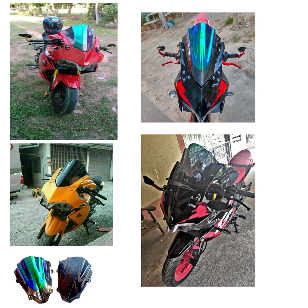 ชิวหน้าGPX​ DEMON​150​GR วัสดุอะคริคหนา 3 มิลสีโปร่งแสงมองทะลุ ไม่หลอกตา