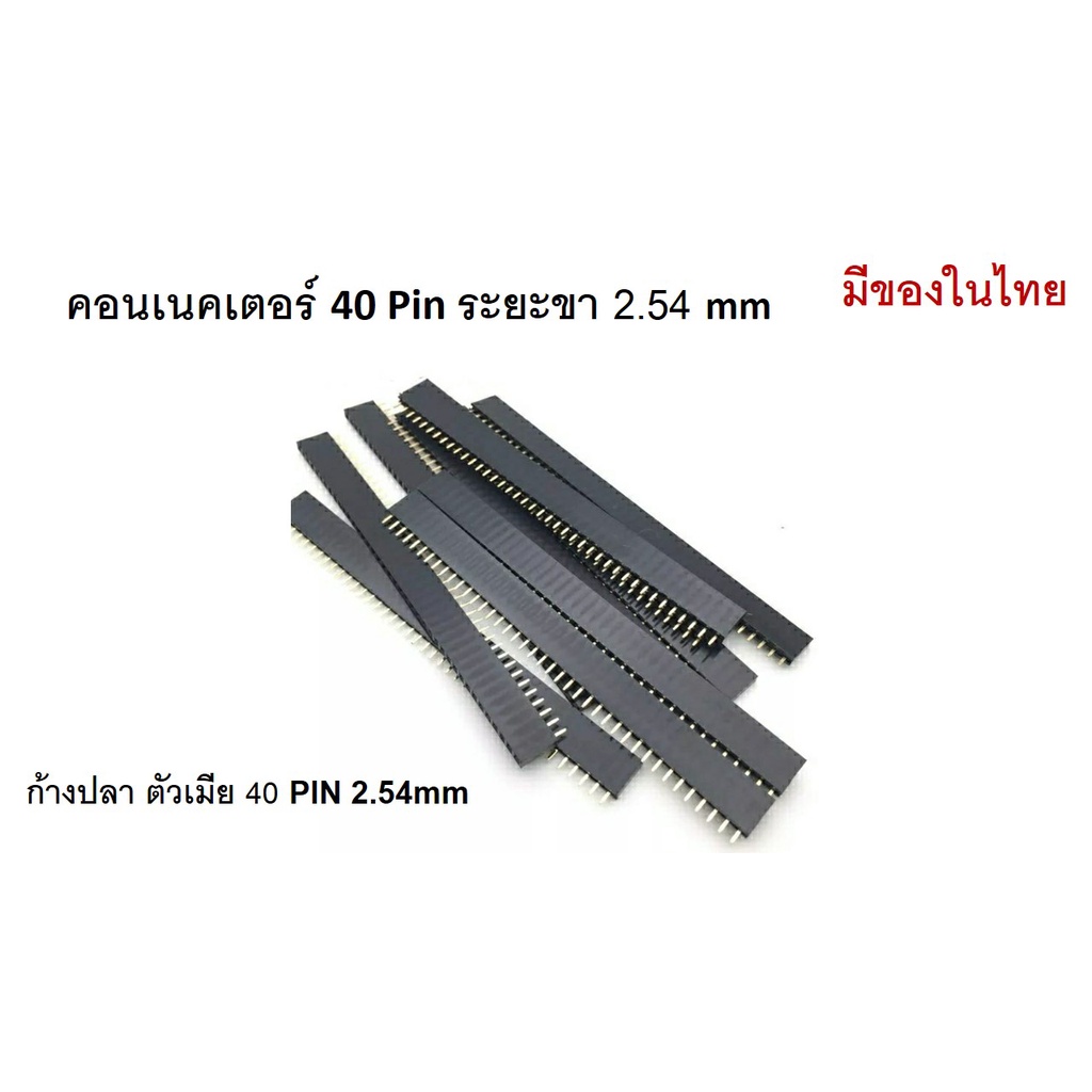 (4 ชิ้น)  Connector  ก้างปลา ตัวเมีย 1x40 PIN 2.54mm