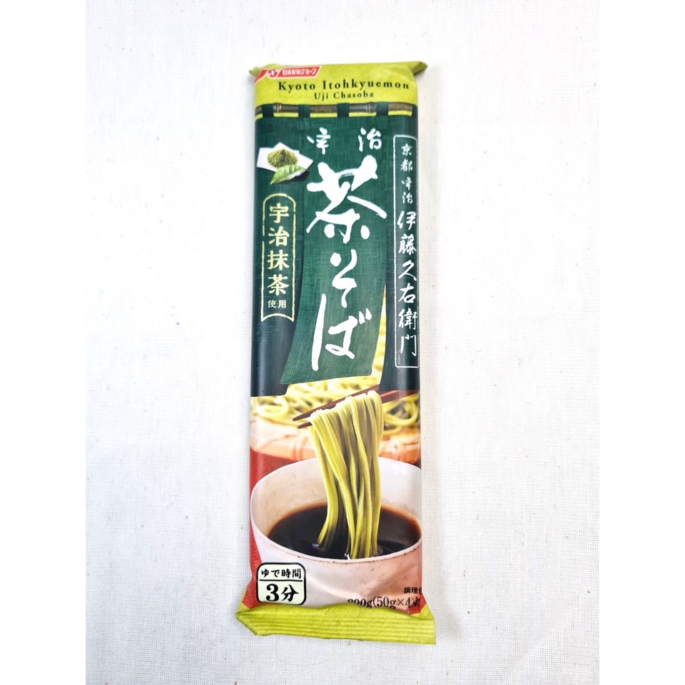 เส้นโซบะชาเขียว (Green Tea Zaru Soba)   ขนาด 200 กรัม