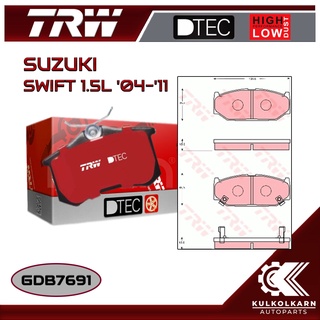 ผ้าเบรคหน้า TRW สำหรับ SUZUKI SWIFT 1.5L 04-11 (GDB7691)