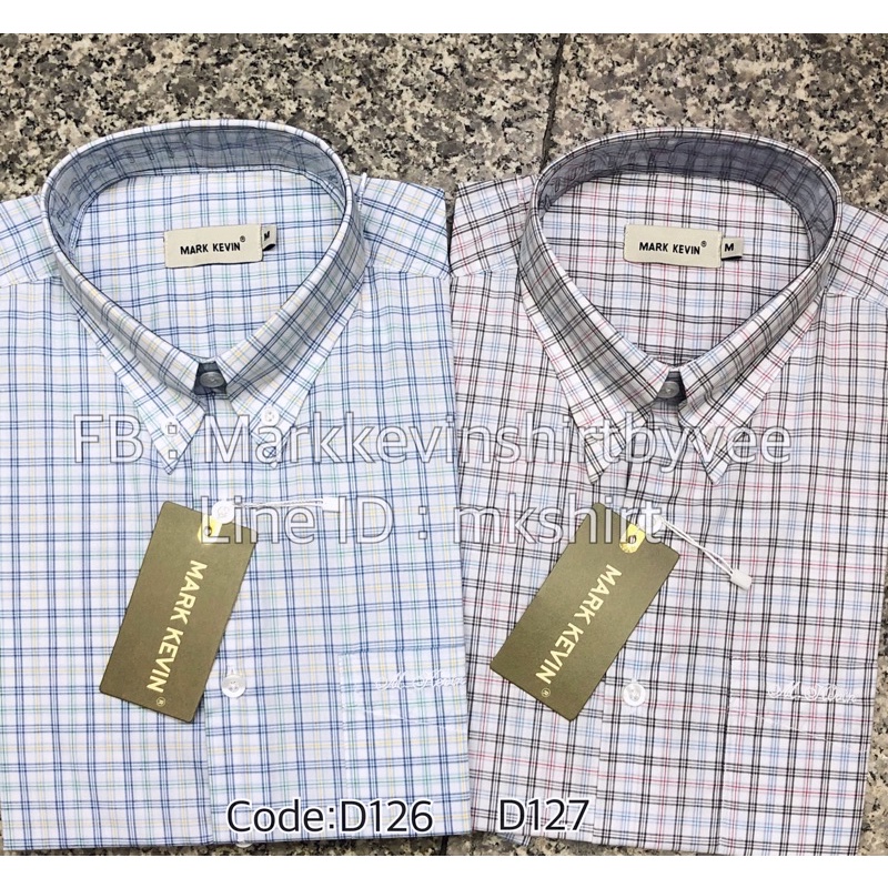 เสื้อเชิ้ตลายตาราง โทนพื้นสีขาว แขนยาวนะคะ