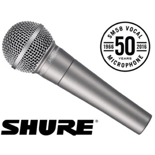 SHURE SM58-50A ไมโครโฟน ชนิดไดนามิค  ฉลองครบรอบ 50 ปี ของแท้ 100% รับประกัน 1 ปี