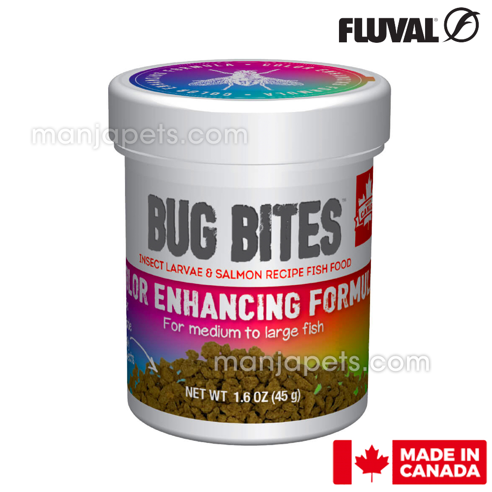 การกวาดล้าง! Fluval Bug Bites Color Enhancing Granules (ML), 1.6 ออนซ์ (45 กรัม) - A6589