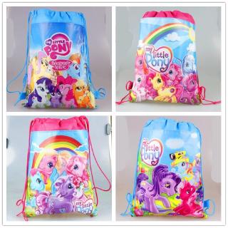 กระเป๋าเป้สะพายหลัง ผ้าไม่ทอ ลายการ์ตูน My Little Pony เหมาะกับของขวัญวันเกิด