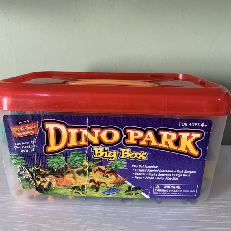 โมเดลสวนไดโนเสาร์จำลองมือสอง Dino park big box