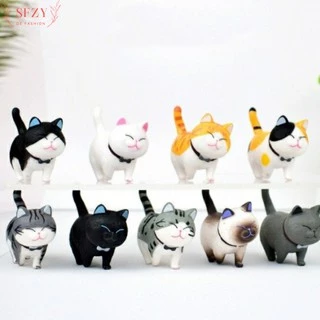 โมเดลแมวน่ารัก ฟิกเกอร์แมว กาชาปอง ตุ๊กตา DC2