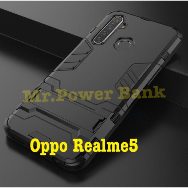 เคส Oppo Realme5 Shockproof 2in1 kickstand