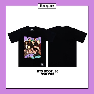 เสื้อยืดผ้าฝ้ายCOTTON เสื้อทัวร์ลาย BTS เสื้อBTS Bootleg T-Shirt เสื้อยืดผู้ชาย Oversize เสื้อยืดลาย | Badcompany tourli