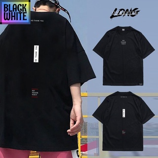 BWCB -Just Say Bad ® Oversize Long รุ่น No Thanks ( สกรีนนูน ) สีดำ เสื้อทรงA M L / OL เสื้อยืดถูกๆ Street apparel PD9M