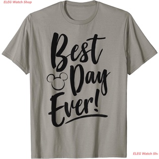 เสื้อยืดกีฬา Disney Mickey And Friends Best Day Ever Text T-Shirt Sports T-shirt