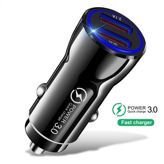 Elough Car USB Charger 2 Port USB Quick Charge 3.0 2.0 Mobile Phone Charger Fast Car Charger