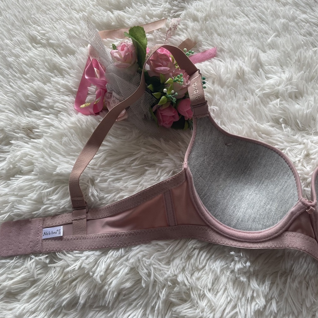 เสื้อชั้นใน  คัพA ยี่ห้อโนบรา ฟองน้ำน้อย  หลัง 2 ตะขอ #1260 - รูปที่ 4