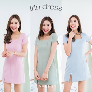 AVERY - IRIN DRESS (บางสี-ไซส์มีพร้อมส่ง ไม่ต้องรอพรี / ทักมาสอบถามก่อนได้นะคะ)