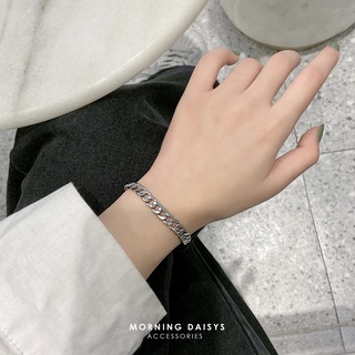 ส่งจากไทย_สร้อยข้อมือแฟชั่น niche design สร้อยข้อมือสไตล์ Simple street beat hip-hop
