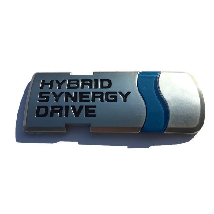 HYBRID SYNERGY DRIVE 3D Trim โลโก้ โตโยต้า TOYOTA PRIUS CH-R CAMRY logo Door Side emblem badge decal sticker  Plastic
