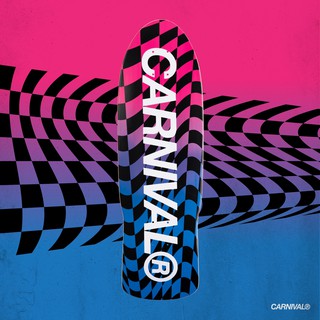 แผ่นเซิร์ฟสเก็ต CARNIVAL® Warp Checkerboard Skateboard Deck  [ CARNIVAL ลิขสิทธิ์แท้ / ป้ายไทย ]