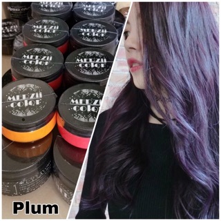 Merzii ทรีทเม้นท์สีผม สีม่วงPlum ผมไม่เสียไม่แอมโมเนีย