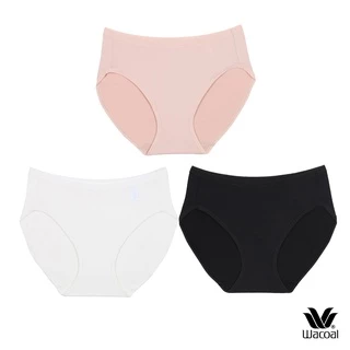 Wacoal Surprise Panty กางเกงในใส่สบายวาโก้ รูปแบบ Bikini แพ็ค 3 ชิ้น รุ่น WU1C34/WU1T34 สีเบจ-ดำ-ครีม (CR)