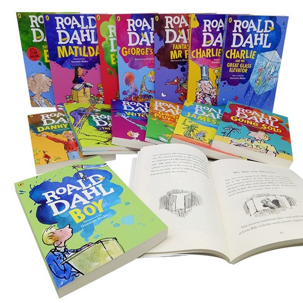Roald Dahl Collection Colour Edition17 Books Set 2020 new A4 หนังสือ ...