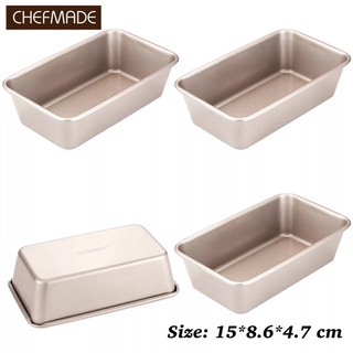 Chefmade แท้* โลฟแพนเล็ก(4ชิ้น) พิมพ์ขนมปัง ถาดอบผืนผ้า เซ็ตละ 4 ชิ้น WK9023-4