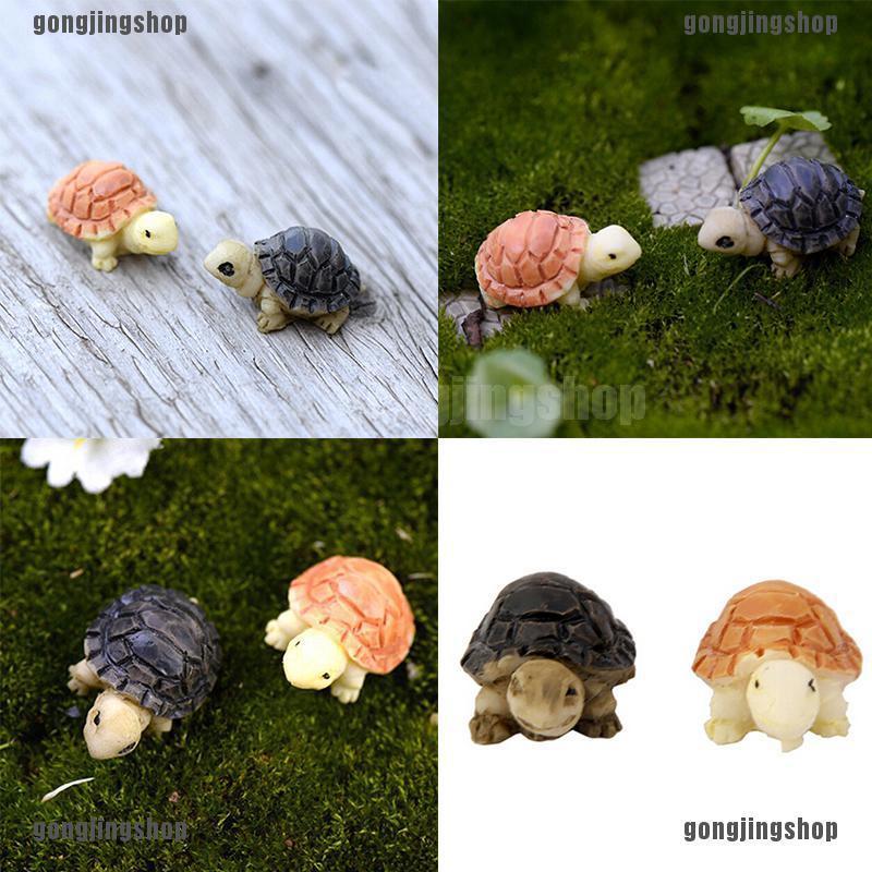 GONGJINGSHOP ตุ๊กตาจิ๋วสำหรับตกแต่งสวนบอนไซ 2 ชิ้น