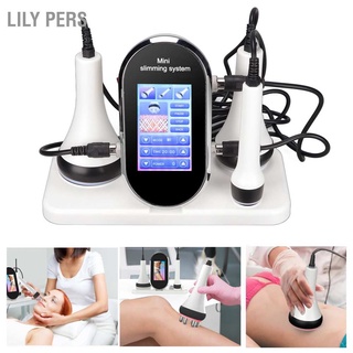 40KHz Cavitation Machine 3 Heads Skin Rejuvenation RF Body Slimming Beauty Instrument 100‑240V