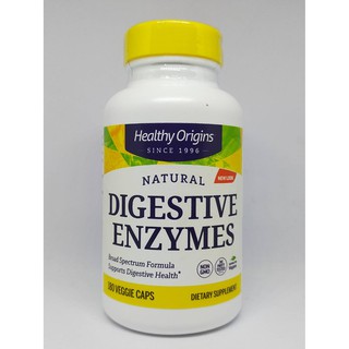 เอนไซม์คุณภาพดีจากอเมริกา Healthy Origins - Natural Broad Spectrum Digestive Enzymes - 180 Vegetarian Capsules