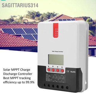 Sagittarius314 อุปกรณ์ชาร์จพลังงานแสงอาทิตย์ หน้าจอ Lcd Mppt 30A 12V 24V