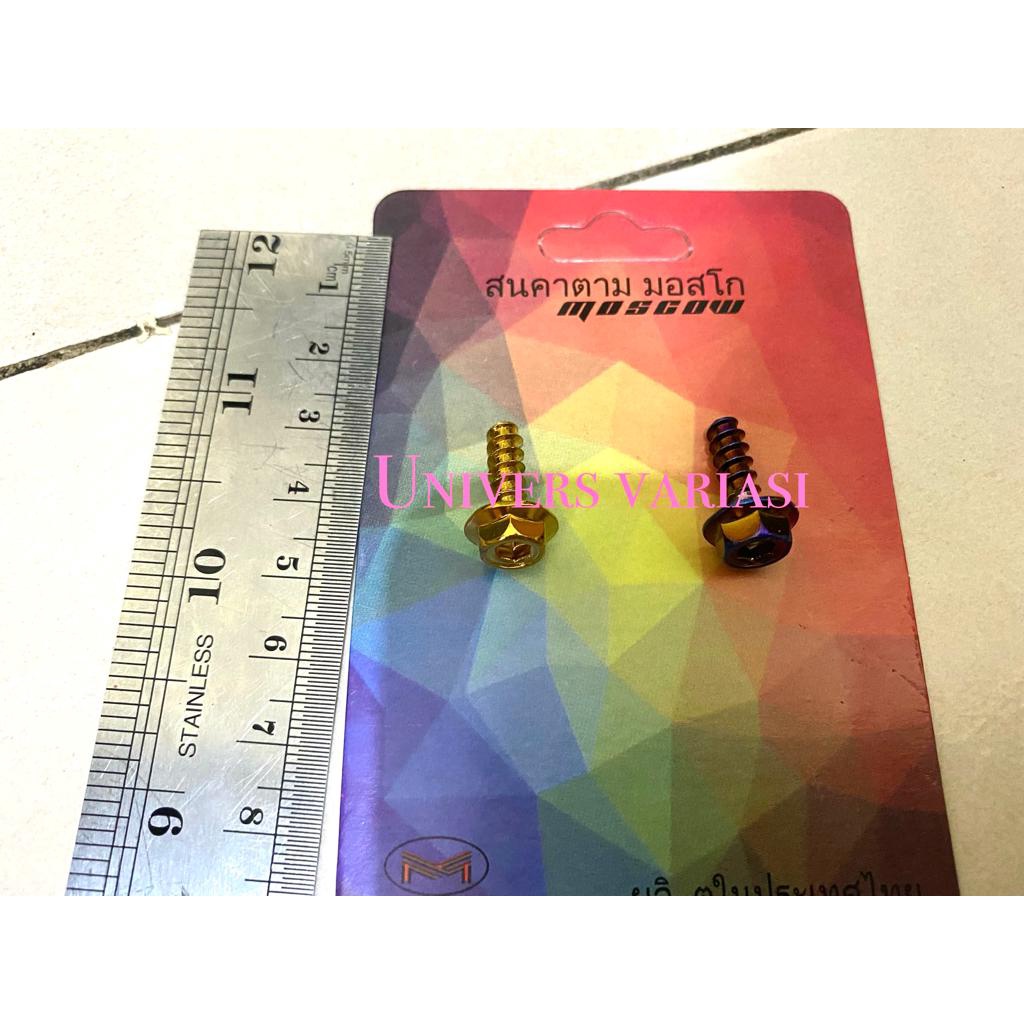 YAMAHA M5X15 BODY PROBOLT BOLT 1 PIECE GOLD TWOTONE STAINLESS HEN9 THAILAND นําเข้า NONFLOWER LEXI Y